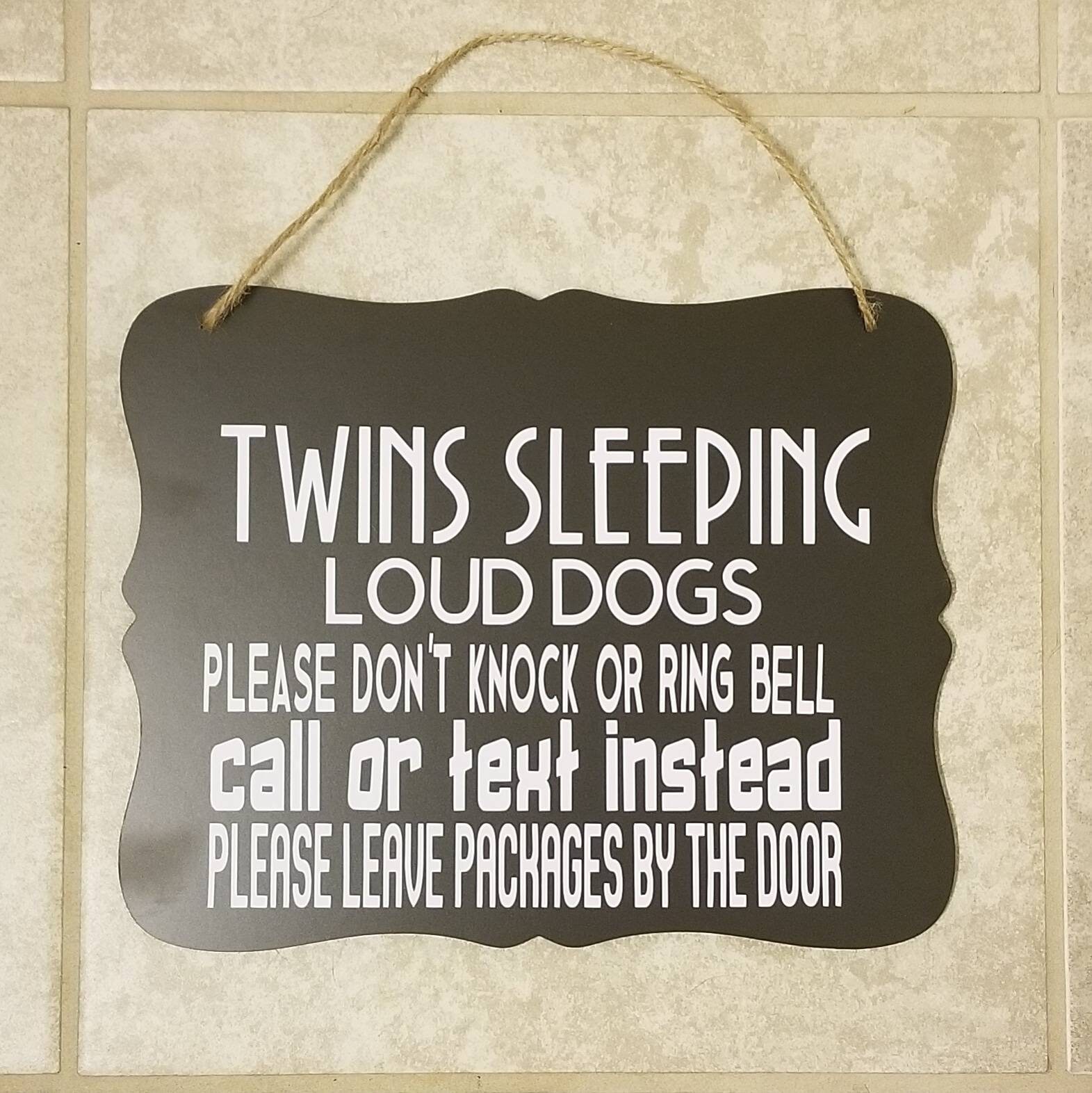 No Soliciting Sign Sign Funny Sign Dont Knock Crazy Dog Dog Lover Sleeping Baby