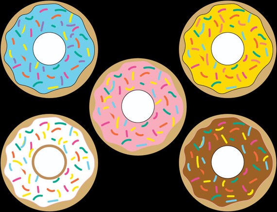 DIY Printable Banner: Donuts {For Banner, Decoration, and More!} Instant Download! Il_570xn