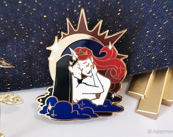 The Lovers -  Star-crossed Lovers - Hard Enamel Pin - Two color variations - Collaboration by Astermorn and Annadrawsstuff