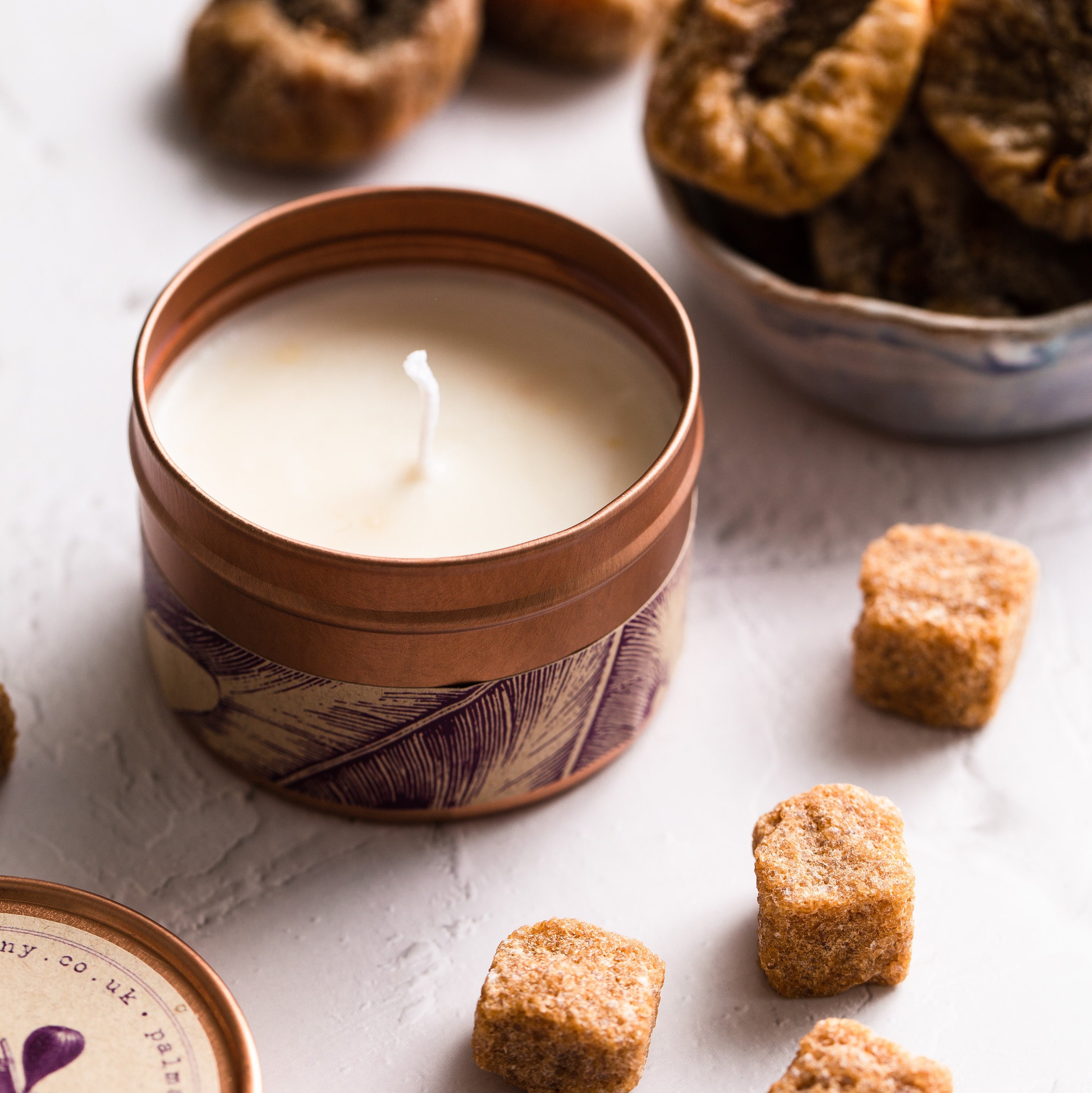 Bougie de Figue et Cassonade - Végétalien Naturel Sans Plastique