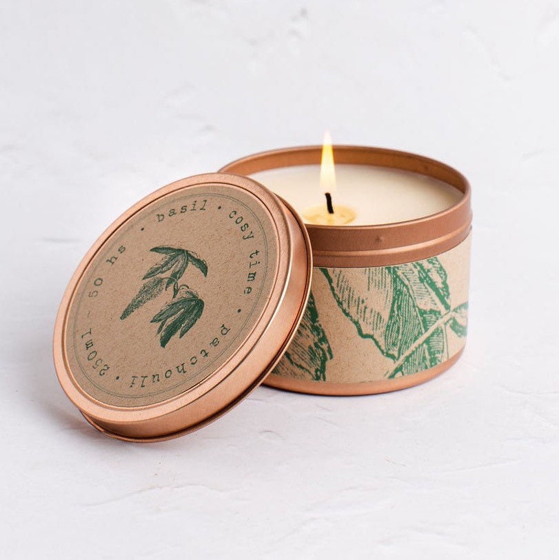 Bougie Cosy Aux Huiles Essentielles Conscientes et Broyantes - Vegan Natural & Plastic Free