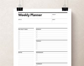 Printable Weekly Agenda, College Planner, Student Planner, Weekly To Do List, Printable To Do list, Weekly Planner, Weekly Agenda, Week Plan