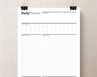 Printable Daily Planner: To-Do List, Agenda PDF