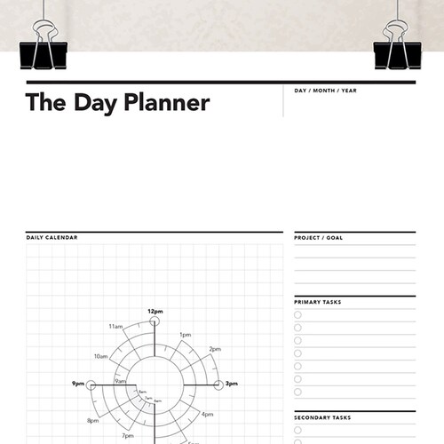 Chronodex Day Planner Daily Planner Daily Agenda Project Etsy