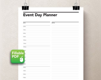 Event Planner, Party Planner, Event Organizer, Gala Planner, Wedding Planner, Event Schedule, Event Agenda Printable