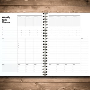 Weekly Task Planner, Weekly Agenda, Week Planner, Printable Weekly Planner, Project Planner, Week Gantt Calendar, Task Plan, Student Planner