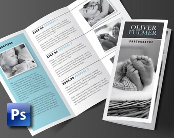 Trifold Brochure Template, Photoshop Template, Business Brochure, Photography Brochure, Pricing Guide, 3 Panel Brochure, Brochure Design