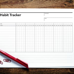 Habit Tracker, Maandelijkse Gewoonten, Goal Tracker, 30 Day Habit Plan, Goal Planner, Daily Habit Chart, Goal Tracker, Habits Chart, Goals Chart