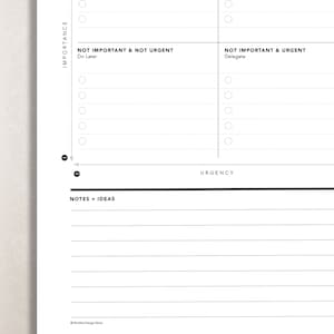Weekly Task Priority Matrix, Eisenhower Matrix, Decision Matrix, Productivity Planner, Daily Planner, Urgent-Important Matrix image 4