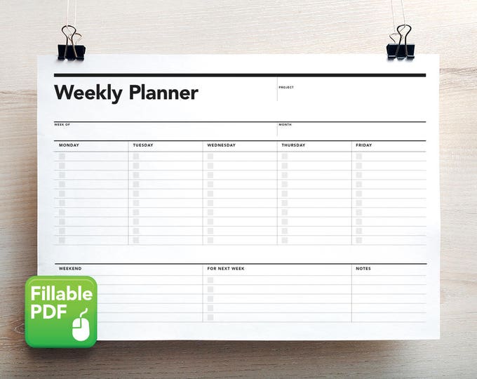 Printable Planner and Brochure Templates by RumbleDesignStore