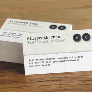 Rédacteur carte de visite Design, imprimable, modèle modifiable avec les entreprises mot logo, téléchargement immédiat, carte, carte de consultant, MS word