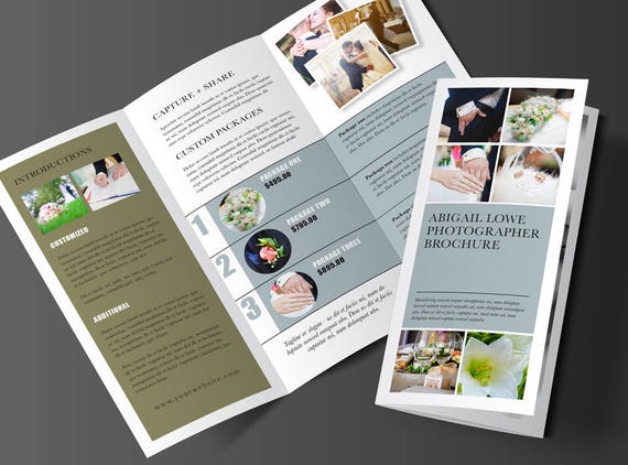 trifold brochure design rack brochure template marketing etsy 3 panel brochure design