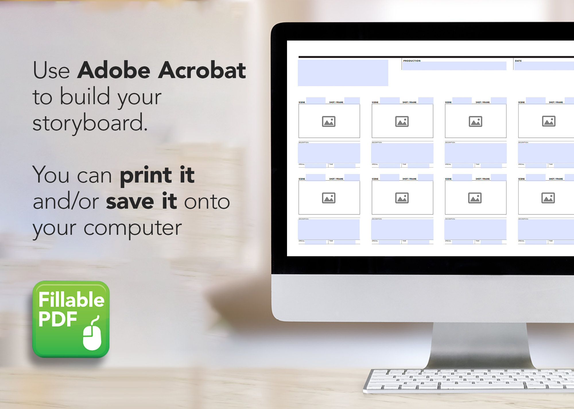 Printable Storyboard Planner Template, Filmmaker Planner, Storyboard ...