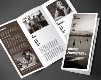 Promotional Brochure, Marketing Brochure Design, Trifold Brochure, Photography Brochure, 2 fold flyer, Brochure Template, Printable Brochure