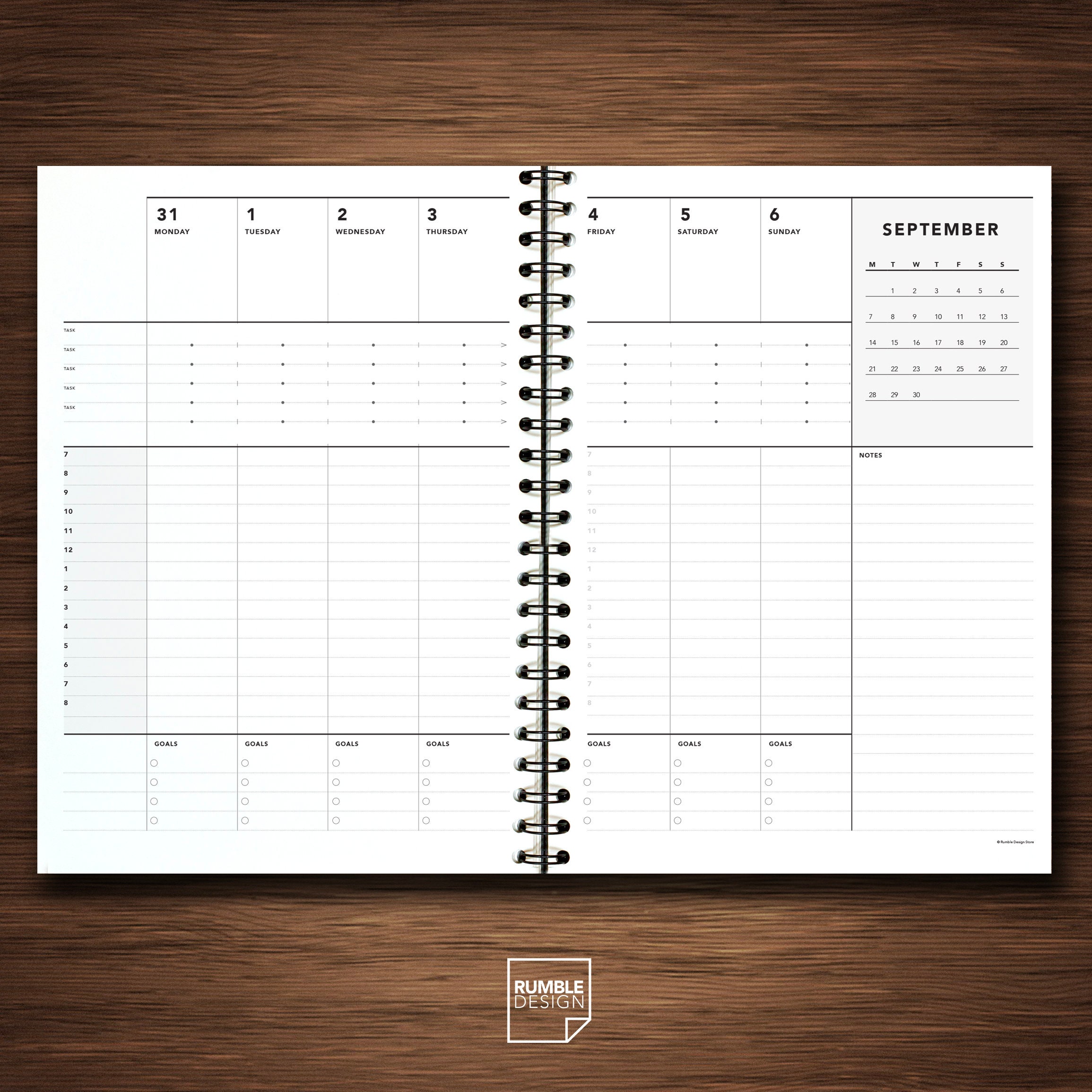 2021 Weekly Calendar 16 Month Calendar Personal Calendar | Etsy