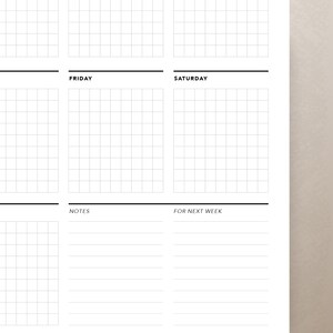 Weekly Planner, Week at a Glance, Weekly Agenda, Weekly Blueprint ...