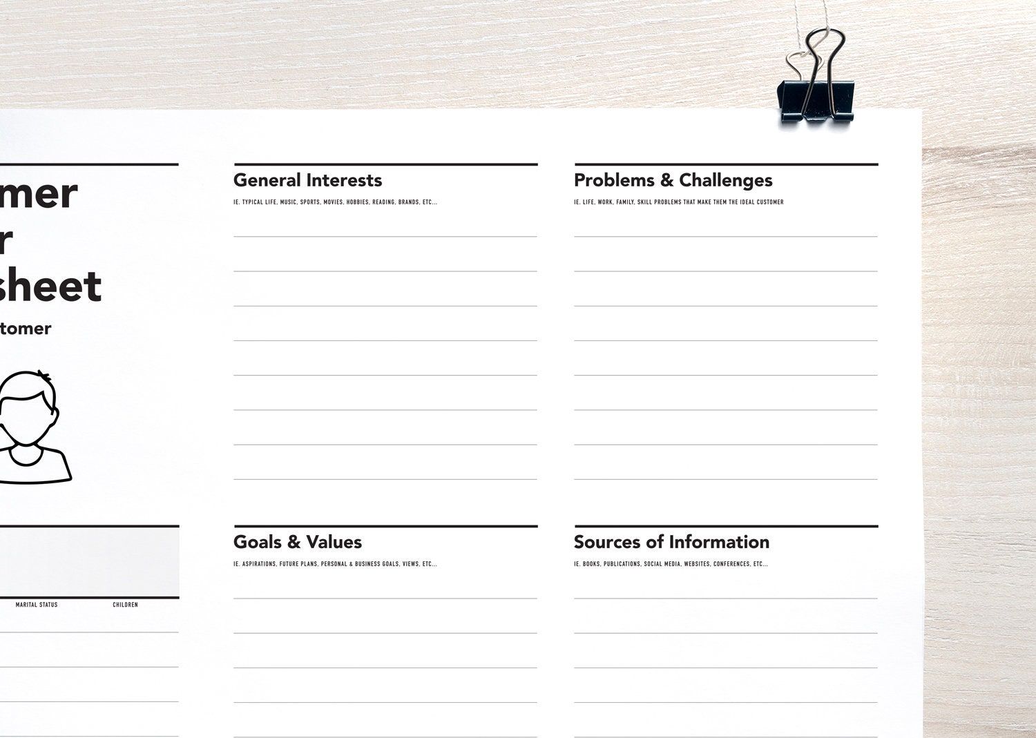 Understand Your Ideal Customer Using Customer Avatar Worksheet #3 Understand Your Ideal Customer Using Customer Avatar Worksheet
