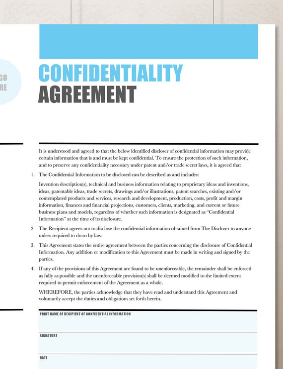 Cda Agreement Template Cda Agreement Template
