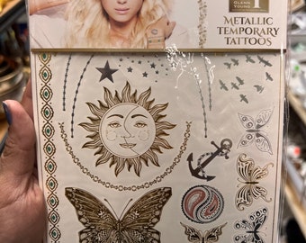 Gold Metallic Temporary Tattoo