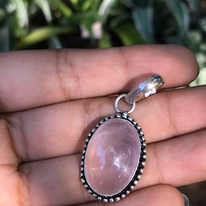 Rose Pink Quartz Pendant