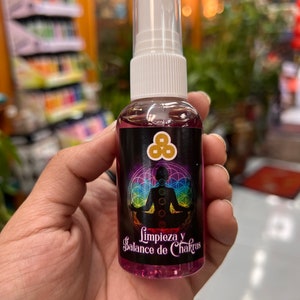 Cleanse y Chakra Balancing/ Limpieza y Balance de Chakras-spuitfles