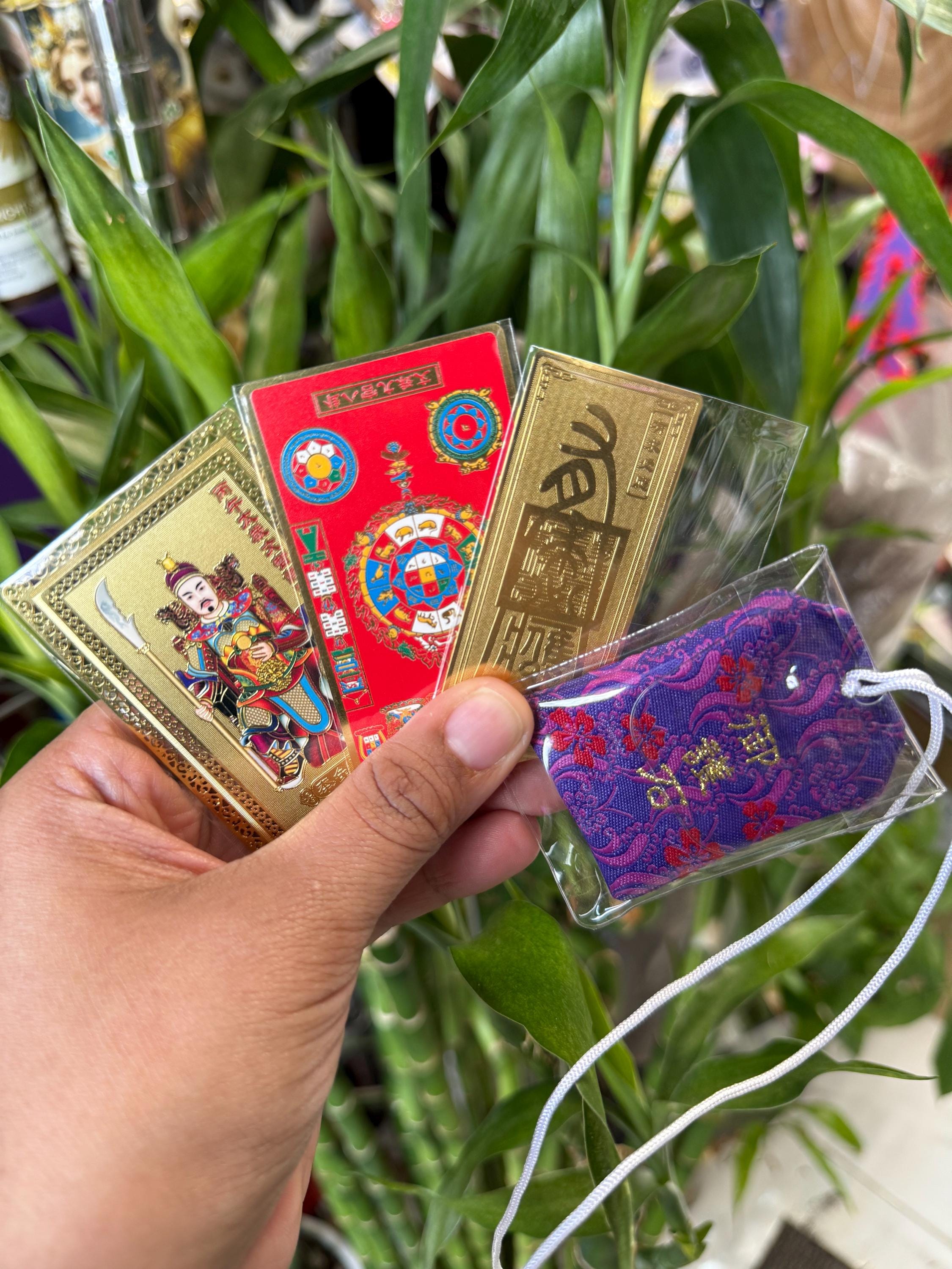2026 Rooster Feng Shui Metal Amulet Protection Card - Etsy