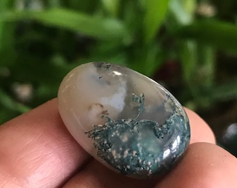 Moss Agate Tumbled