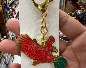 Red Eagle Feng Shui keychain