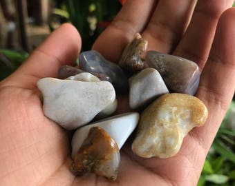 Blue Calcite Tumbled