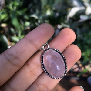 Rose Pink Quartz Pendant
