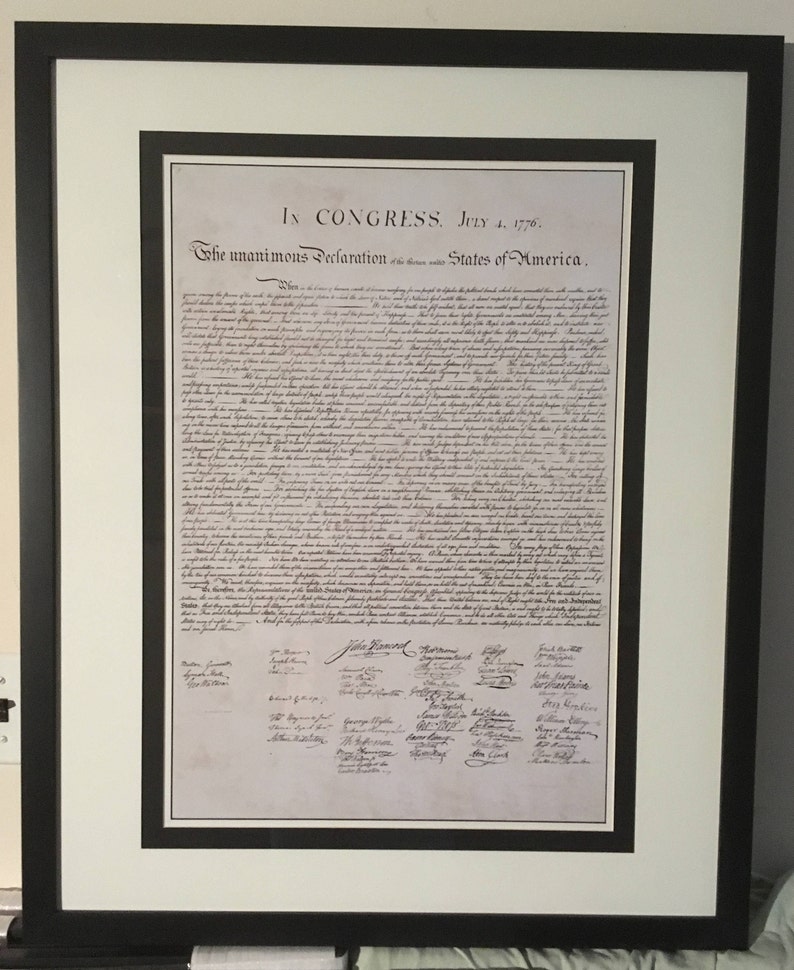 declaration of independence, historic document, 1776, american history, history, founding fathers, john hancock, vintage reproduction, image 5