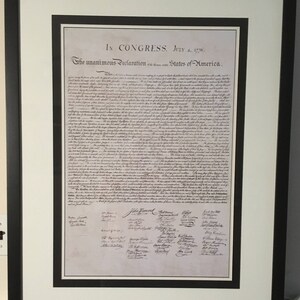 declaration of independence, historic document, 1776, american history, history, founding fathers, john hancock, vintage reproduction, image 4
