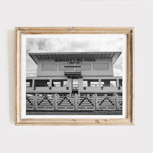 Fine Art Photography Print - &quot;Big Rodeo&quot; - Black and White Minimalist Art - Ranch Home - Nebraska Prints - Western - Cowboy - Rodeo