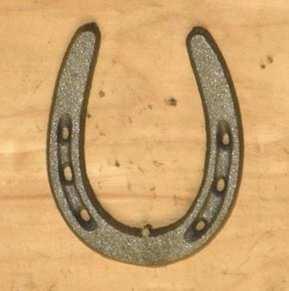 Horseshoe metal horseshoe pony shoe lucky horseshoe good Etsy