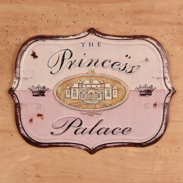 princess palace princess nursery wall art, she shed sign metal, teenage girl room decor, tween girl gifts, girl cave sign, unique gifts for