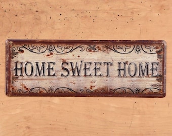 home sweet home sign metal, realtor closing gift for buyer, porch signs outdoor porch decor, rustic home signs for wall, first home gift for