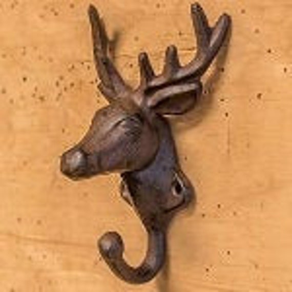 Deer Head Hook Towel Hook Hat Hook Key Hook Ranch Etsy
