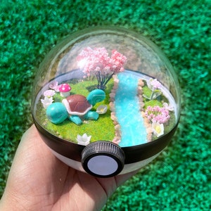 Squirtle Pokemon Terrarium / Pokeball / Pokemon birthday supplies / Pokemon Cards Custom / Pokemon Shirt / Anime Gifts / lububu / Kawaii