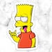 Bart Sticker Stickers Laptop Stickers for Hydroflask Car Decals Etsy