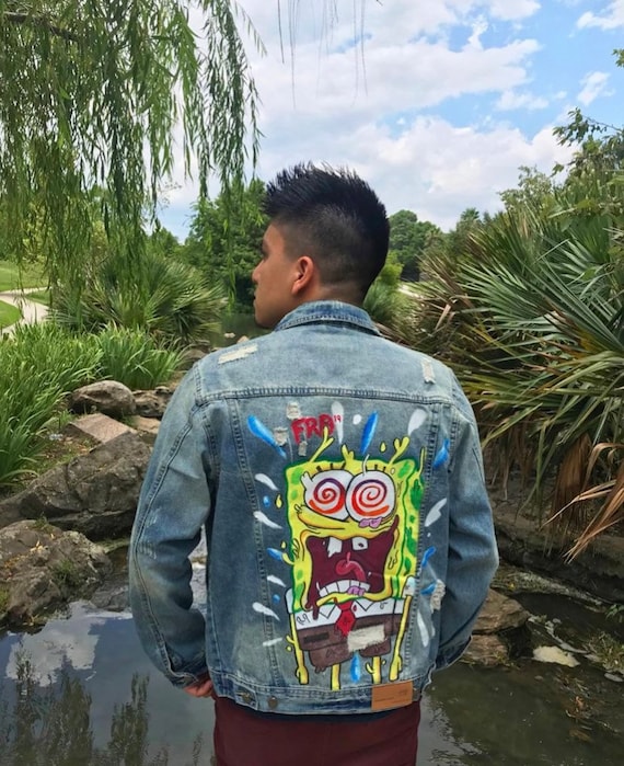 Buy Hand Painted Denim Jacket / Jean Jacket / Fashion / Hypebeast