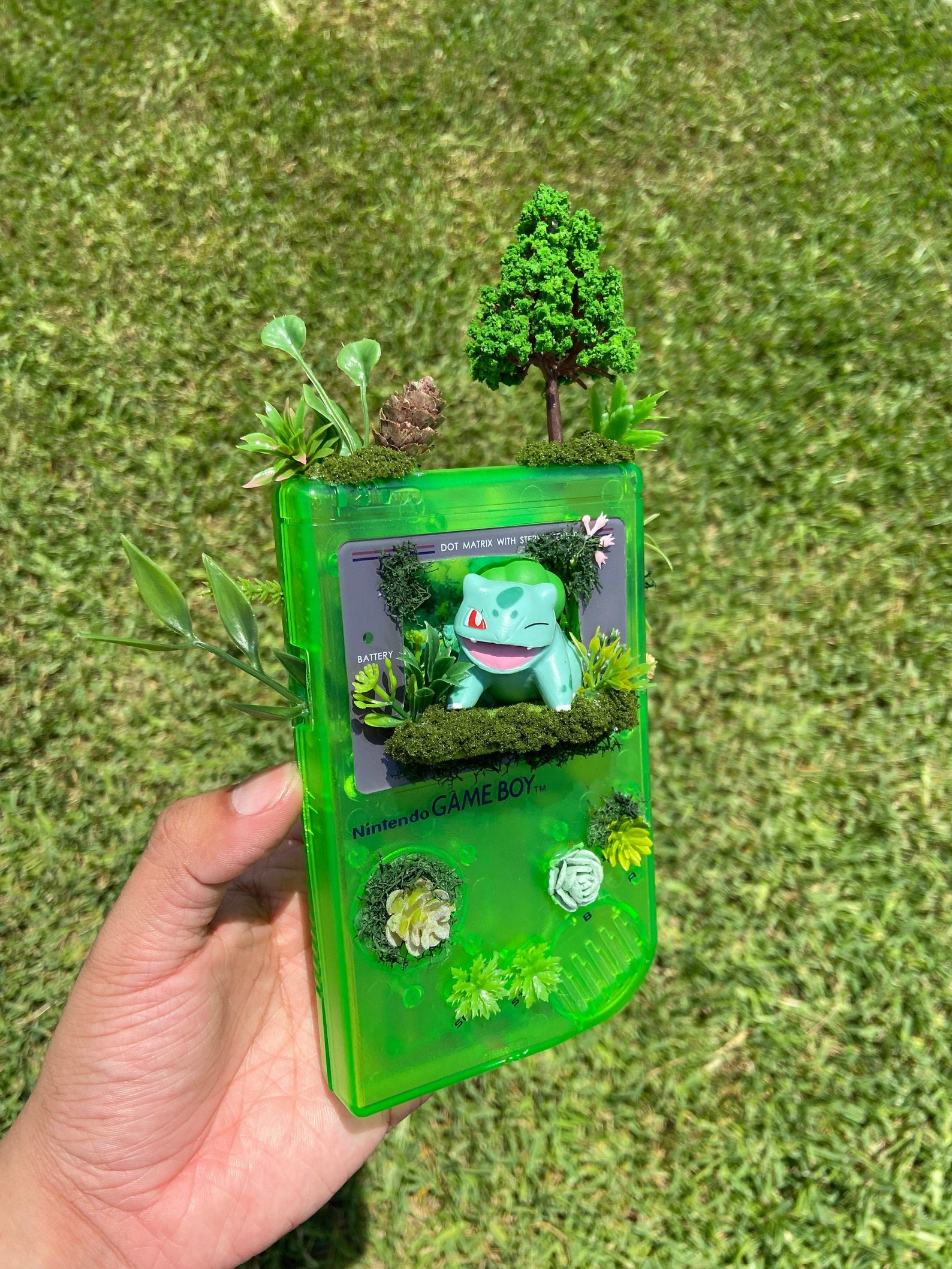 Bulbasaur Gameboy Terrarium Pokemon Terrarium Etsy