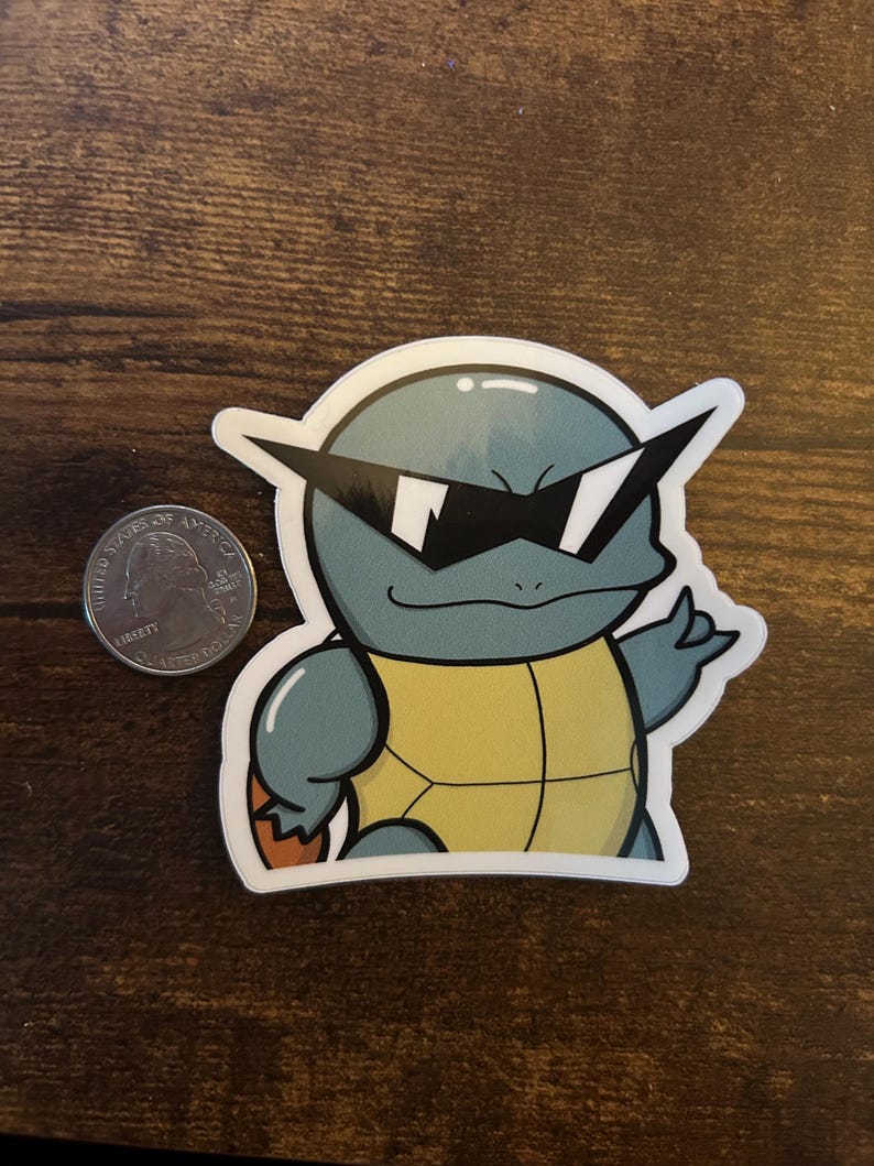 Squirtle Squad - Pokemon Stickers - Stickers Laptop - Stickers for Hydroflask 3 inch Full Sticker