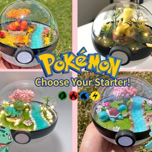 Pokemon-terraria - Kies je starter - Pikachu - Charmander - Squirtle - Bulbasaur - Pokeball-terraria - Pokemon TCG - PokemonGo