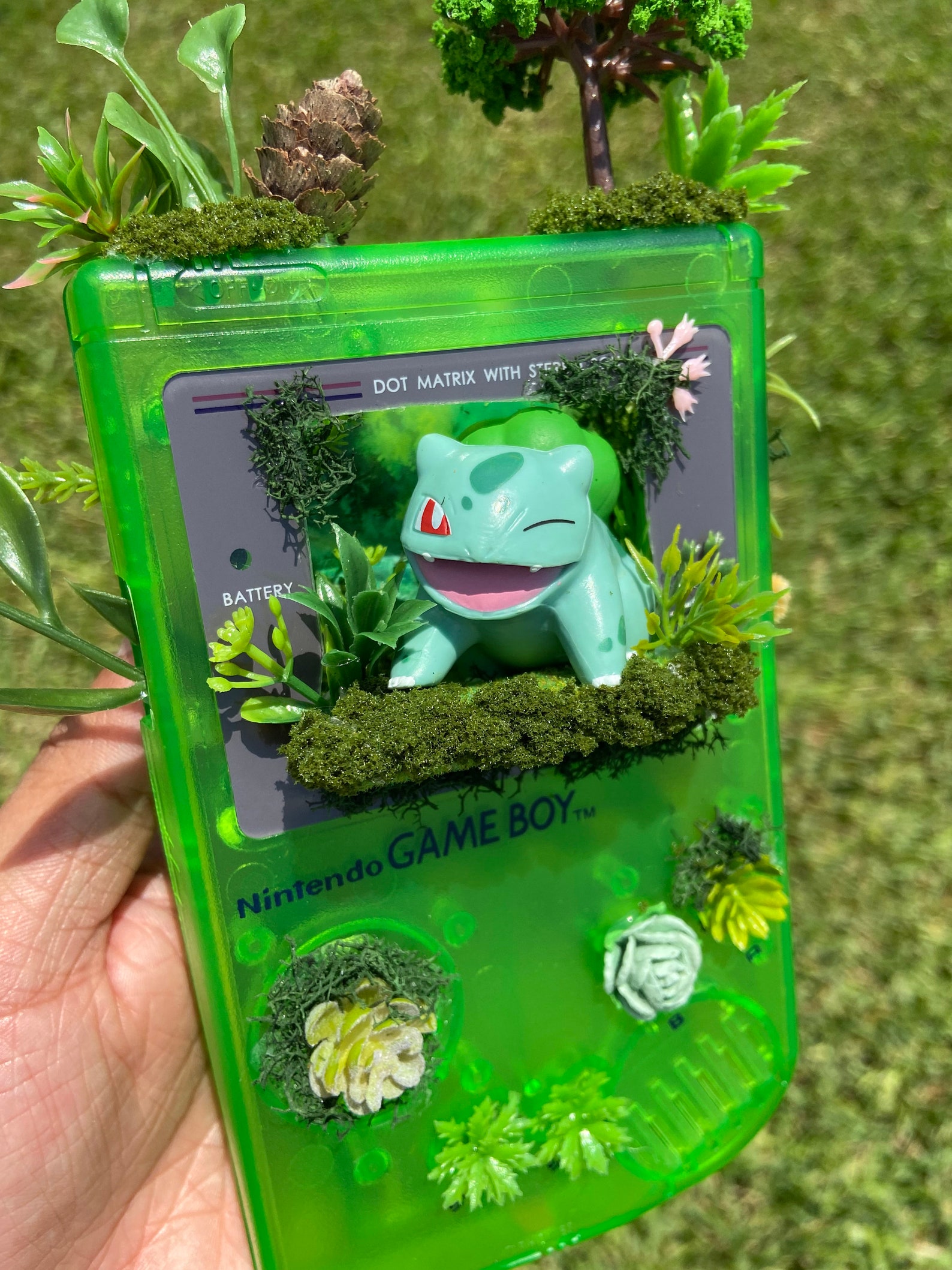 Bulbasaur Gameboy Terrarium Pokemon Terrarium Etsy