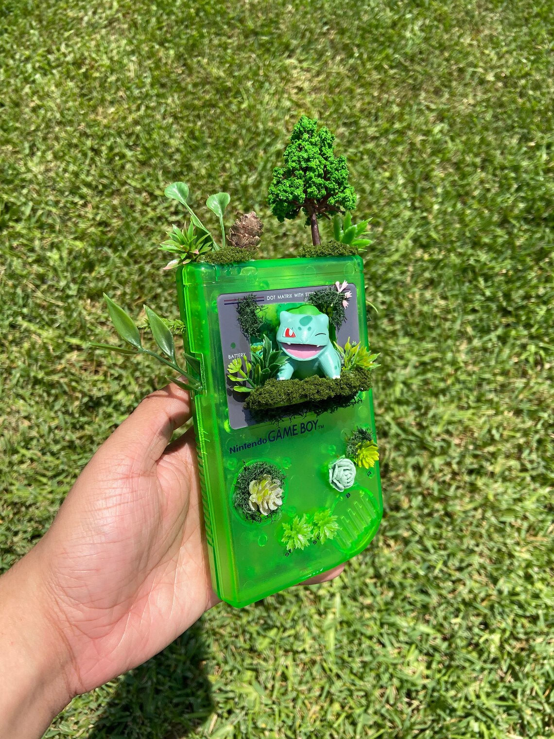 Bulbasaur Gameboy Terrarium Pokemon Terrarium Etsy