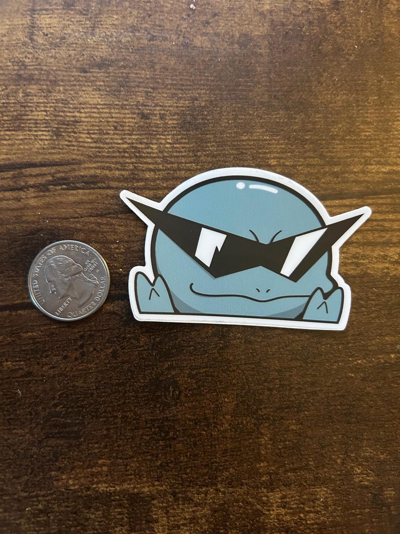 Squirtle Squad - Pokemon Stickers - Stickers Laptop - Stickers for Hydroflask 3 inch Reg Sticker
