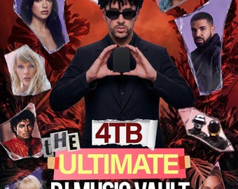 Massive 4TB DJ Collection / 400,000+ Tracks / Party Essentials / 2026 / Events / Clubs / DJ Music Crates