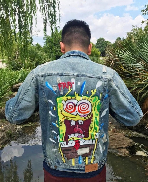 Buy Hand Painted Denim Jacket / Jean Jacket / Fashion / Hypebeast