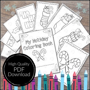 Holiday Coloring Book ~ PDF Download
