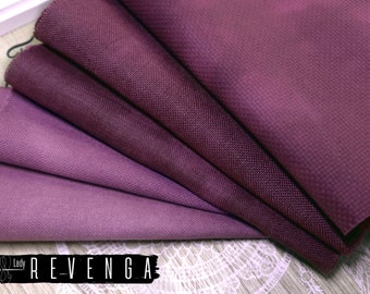 Hand Dyed Fabric "Cloudy" Blackberry Potion, Cross stitch, Aida, Linen, Belfast, Evenweave, Lugana, Murano, Newcastle Lea Revenga, 32ct 40ct